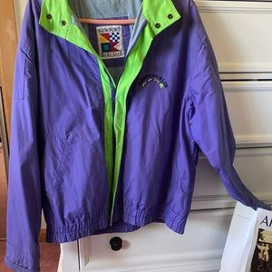 Vintage purple & green jacket